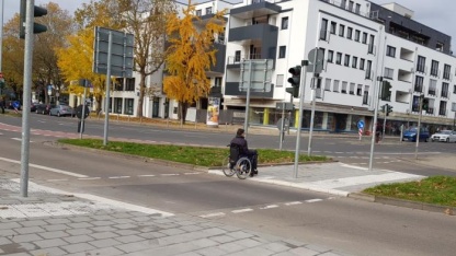 Barrierefreie Fußgängerfurt Bismarckstraße Barrierefreie Fußgängerfurt Bismarckstraße
