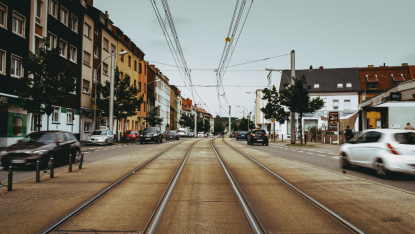 Gleise der Saarbahn